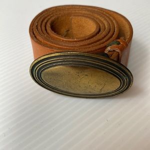 Calvin Klein Brown Leather Belt